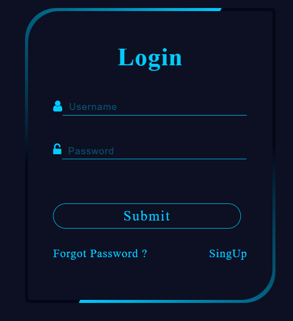 Animated Login Form